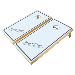 Custom Branded Brand Name Wood Cornhole Set