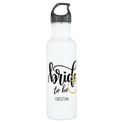 Custom Branded Bride_To_Be Bacehelorette Bridal  Stainless Steel Water Bottle
