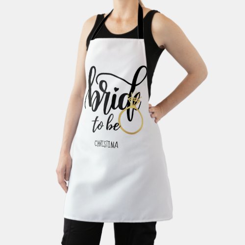 Custom Branded Bride_to_Be Bachelorette Bridal Apron