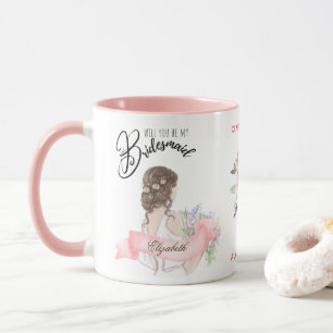 Custom Branded Bridesmaid Proposal Bridal Party Mug