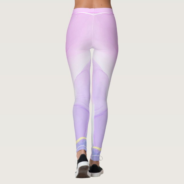 Custom Branded Brown Scottish Tartan Plaid Legging (Back)