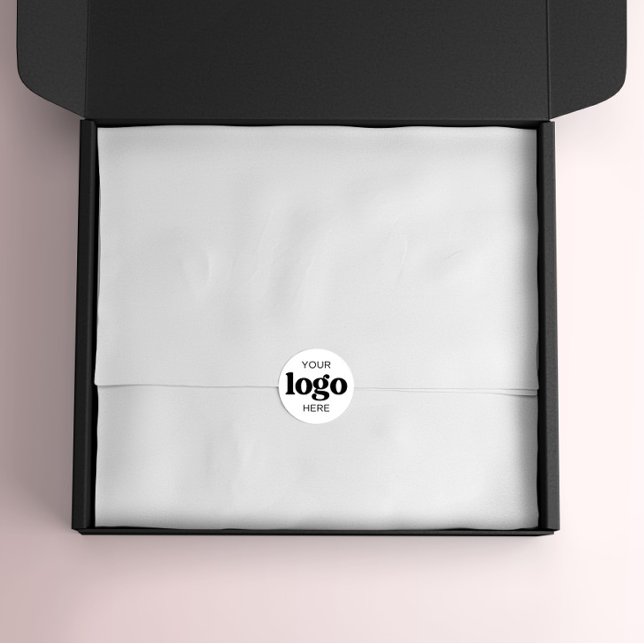 Custom Branded Business Logo Company Packaging Classic Round Sticker (Creator Uploaded)