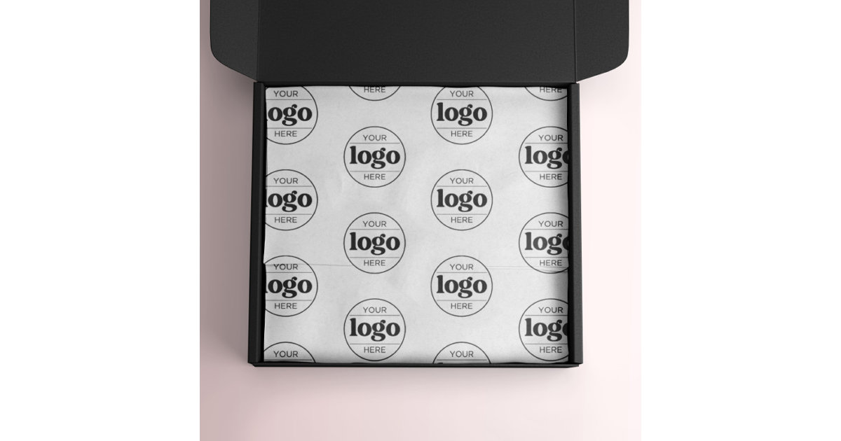 custom-branded-business-logo-company-packaging-tissue-paper-zazzle