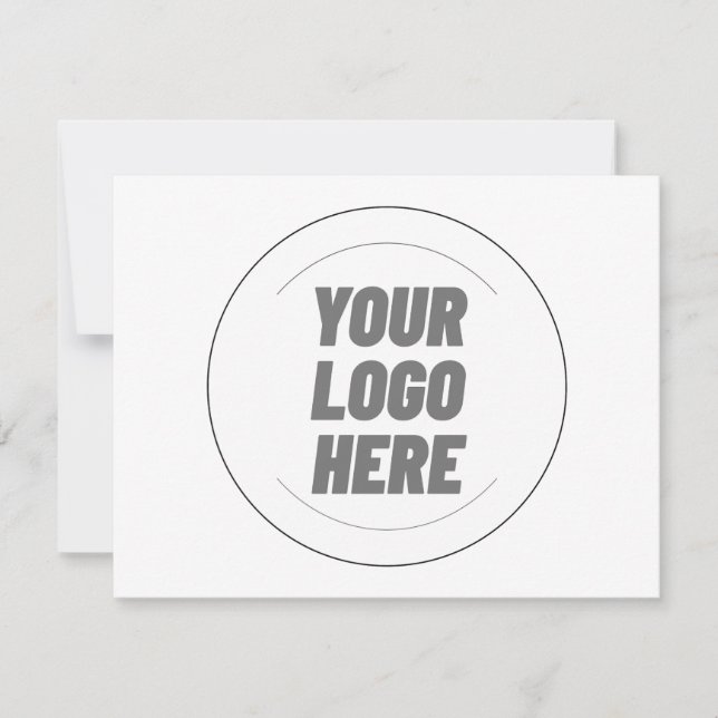 Custom Branded Business Logo Note Cards (Front)