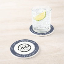 Custom Branded Business Logo Promotional Blue Coaster