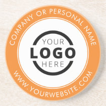 Custom Branded Business Logo Promotional Orange Coaster