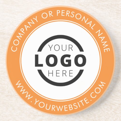 Custom Branded Business Logo Promotional Orange Coaster