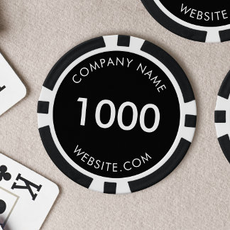 Custom Branded Business Logo Promotional Poker Chips
