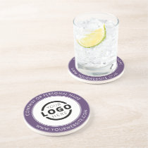 Custom Branded Business Logo Promotional Purple Coaster