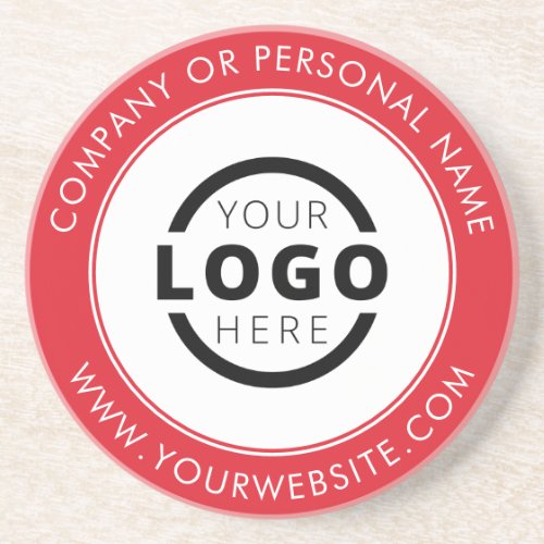 Custom Branded Business Logo Promotional Red Coaster