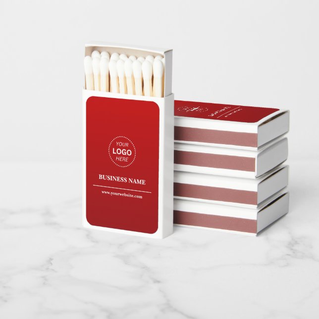 Custom Branded Business Name Promotional Matchboxes (Stacked)