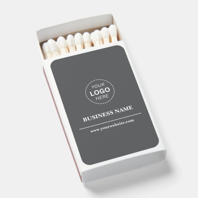 Custom Branded Business Name Promotional Matchboxes (Front Open)
