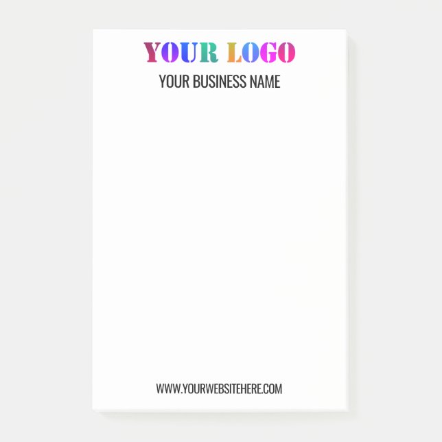 Custom Branded Business Post-it® Notes Template (Front)