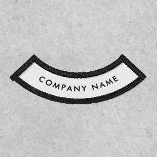 Custom Branded Company Name Curved Text  Patch