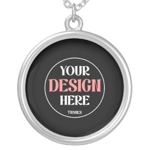 Custom Branded Corporate & Employee Gifts Silver Plated Necklace