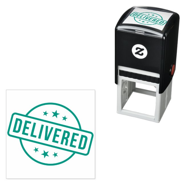Custom Branded DELIVERED | Basic Office or Busines Self-inking Stamp (In Situ)