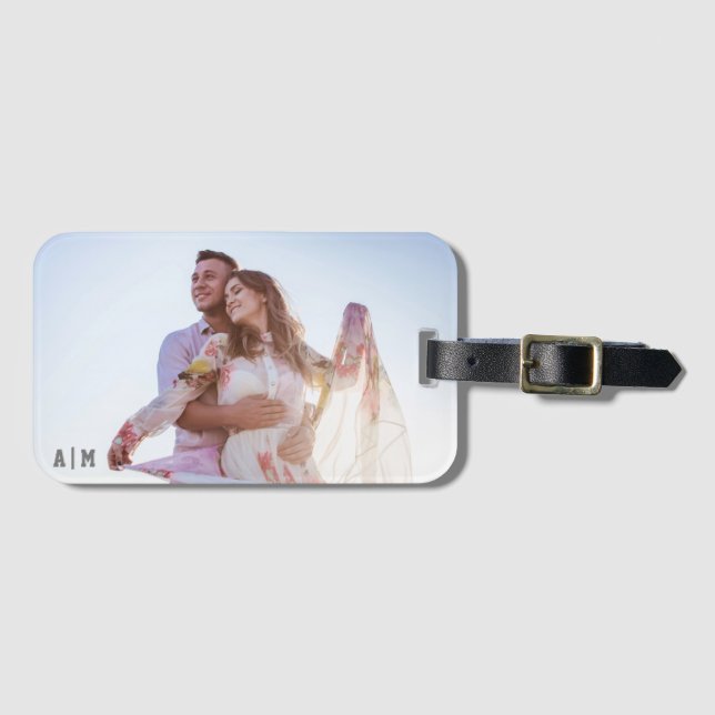 Custom Branded Family Photo Luggage Tag (Front Horizontal)