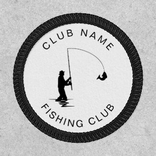 Custom Branded Fishing Club Name Fish Taking Patch