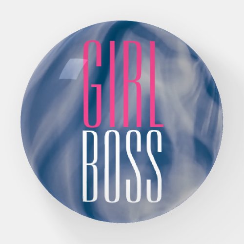 Custom Branded Girl Boss Typography Paperweight