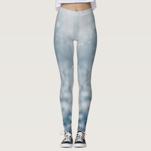 Custom Branded Grey Minimalist Hello Winter Leggings