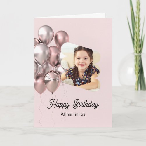 Custom Branded Happy Birthday Folded Greeting Card