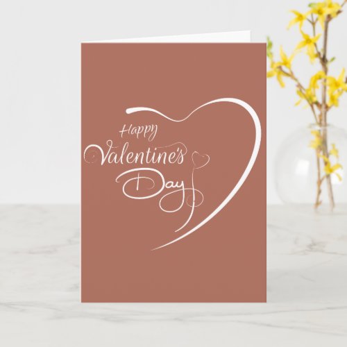 Custom Branded Happy Valentines Day Heart  Card