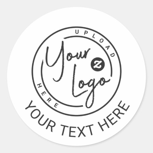 Custom Branded Logo Business Classic Round Sticker