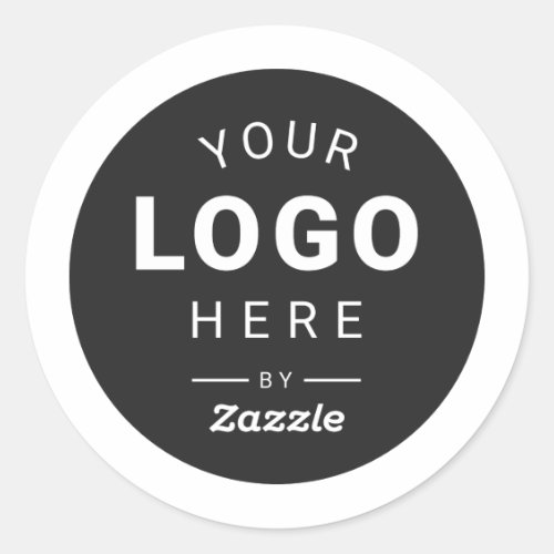 Custom Branded Logo Business Classic Round Sticker