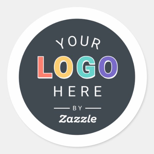 Custom Branded Logo Business Classic Round Sticker