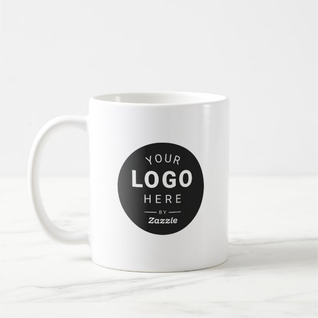 Custom Branded Logo Business Coffee Mug (Left)