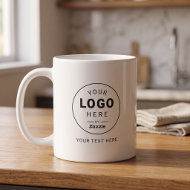 Custom Branded Logo Business  Coffee Mug