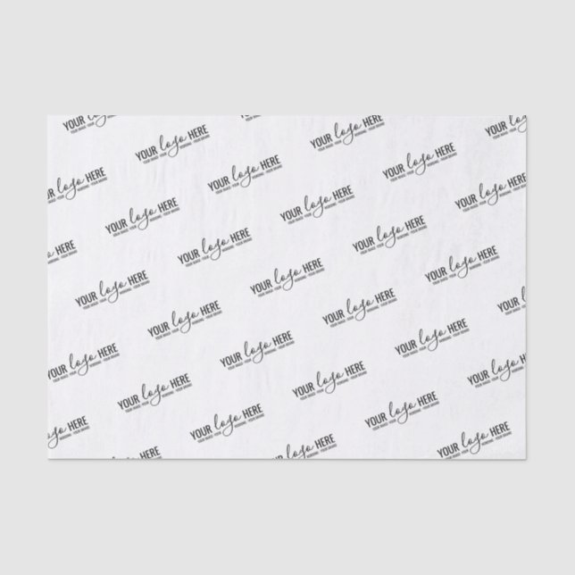 Custom Branded Logo Business Company Promotional Tissue Paper (Front)