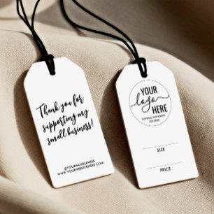 Custom Branded Logo Business Price Size Hang Tag