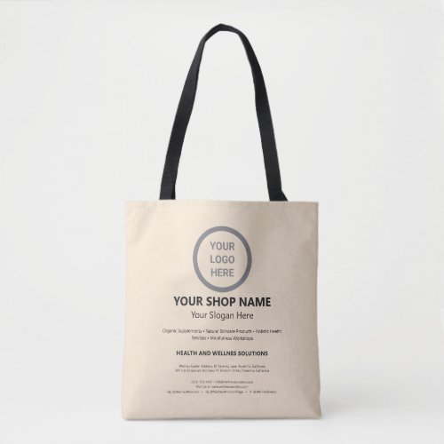 Custom Branded Logo Promotional Business Shopping Tote Bag