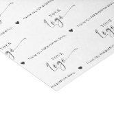 Digiwrap White Tissue Paper Custom Company Logo