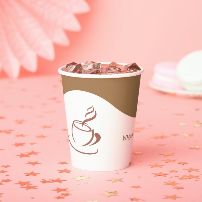 Custom Branded Minimalist Paper cup (Insitu)