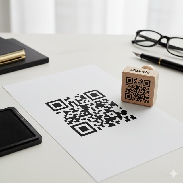 Custom Branded Modern QR Code Self-inking Stamp (Creator Uploaded)