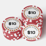 Custom Branded Monte Carlo Smooth $10 14 Gram  Poker Chips