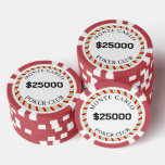 Custom Branded Monte Carlo Smooth $25000 14 Gram  Poker Chips