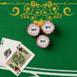 Custom Branded Monte Carlo Smooth $25 14 Gram  Poker Chips
