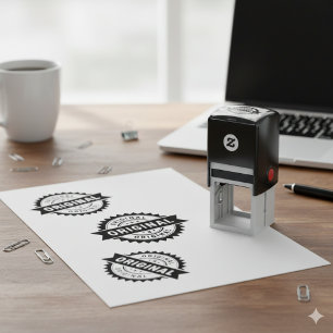 Custom Branded ORIGINAL   Basic Office or Business Self-inking Stamp