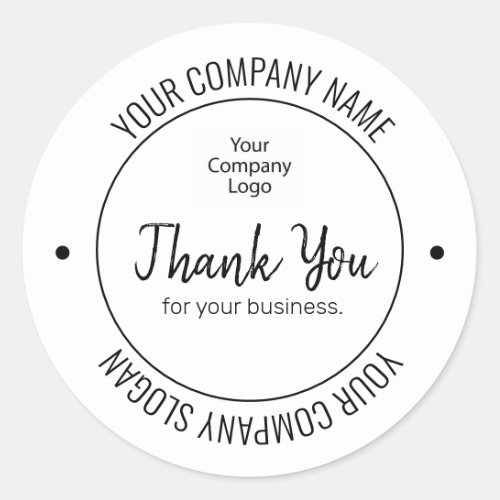 Custom Branded Personalized Thank You Stickers