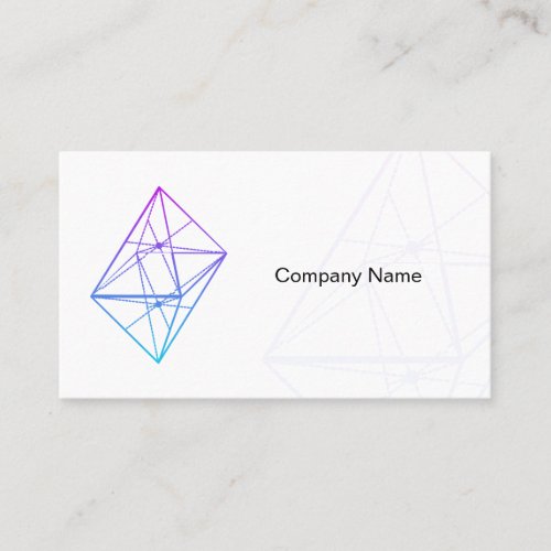 Custom Branded Tech Start_Up White Business Card