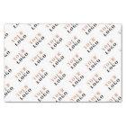 Custom branded tiled logo message