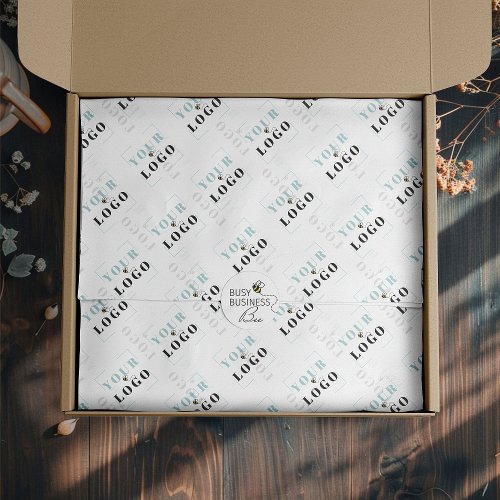 Custom Branded Tiled Logo Message Tissue Paper