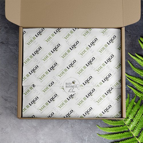Custom branded tiled logo message tissue paper