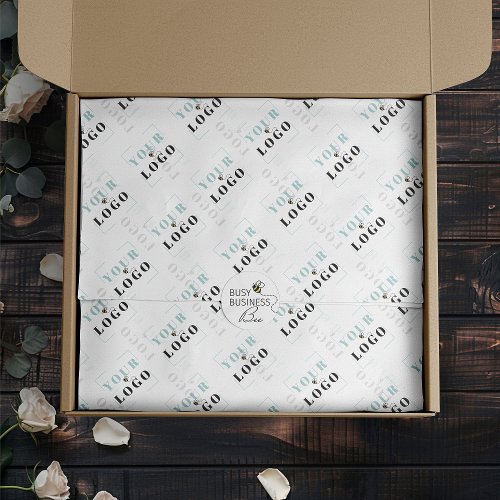 Custom branded tiled logo message tissue paper