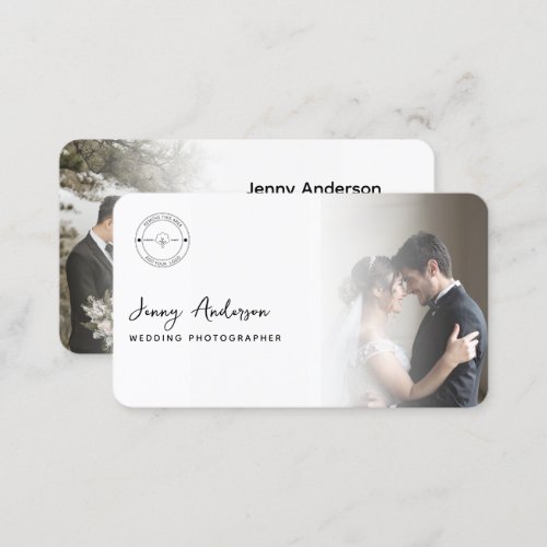 Custom Branded Wedding Photographer Business Card