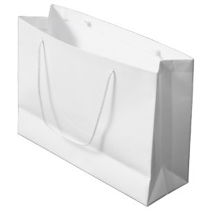 Custom Branded White Gift Bag Large Glossy