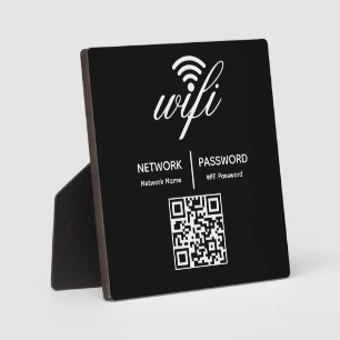 Custom Branded Wifi Password Personalized QR Code Plaque